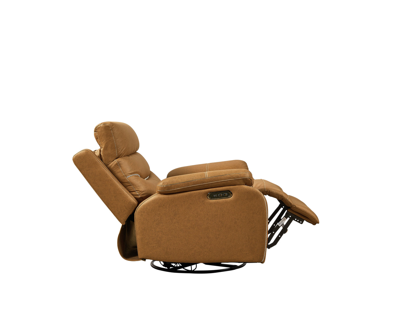 Liyasi Dual OKIN Motor Rocking and 240 Degree Swivel Single Sofa Seat recliner Chair Infinite Position - Korvel