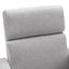 Chaise à bascule rembourrée moderne pour nursery - Gris