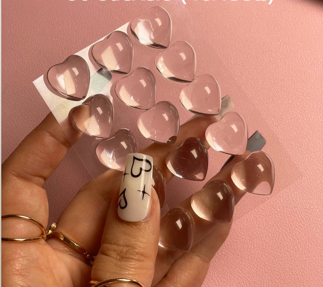 ClearType Nail-Friendly Stickers - 33 Transparent Glass Keyboard Stickers