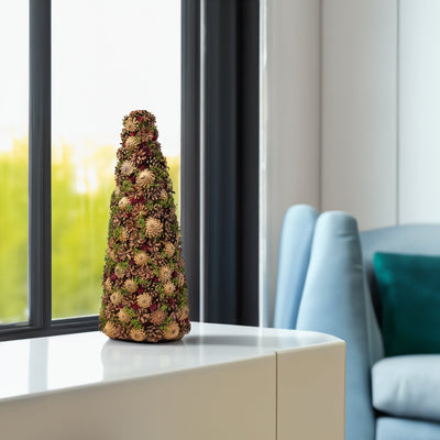 Elegant Pine Cone Table Top Tree
