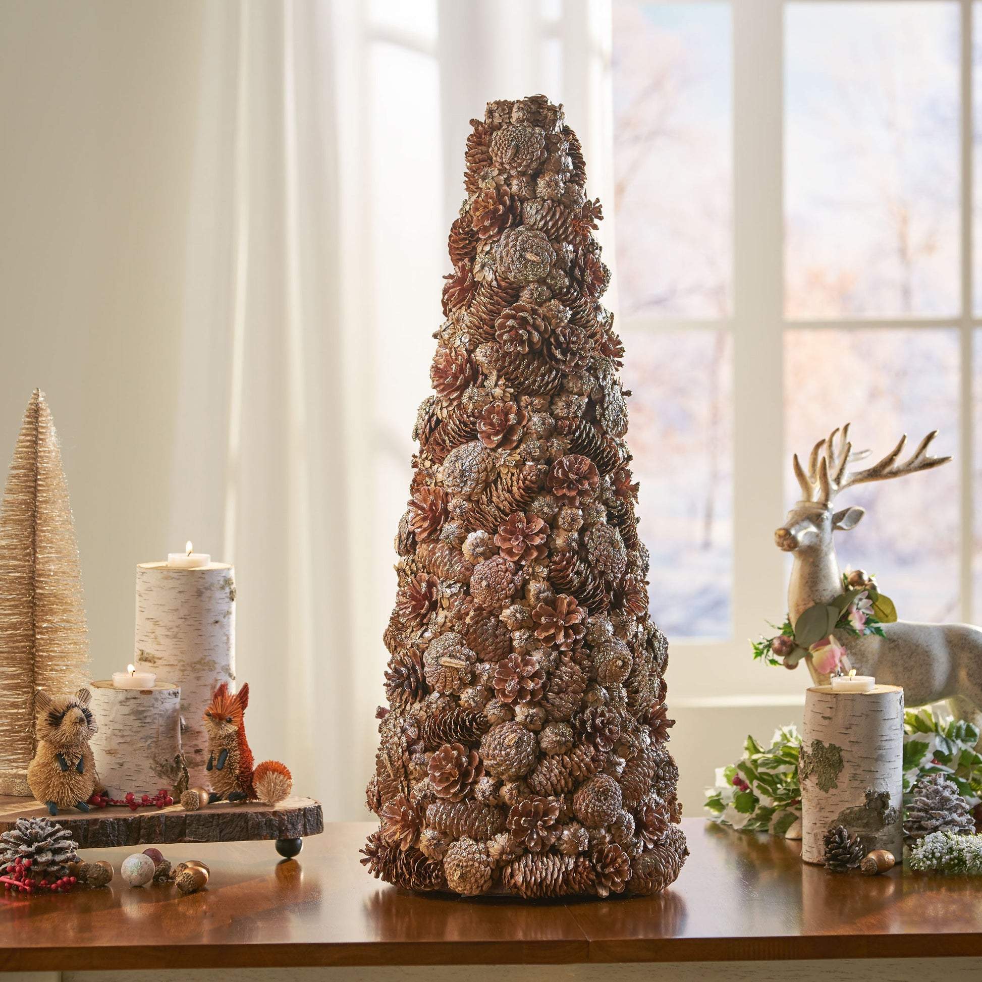 PINE CONE TABLE TOP TREE - Korvel