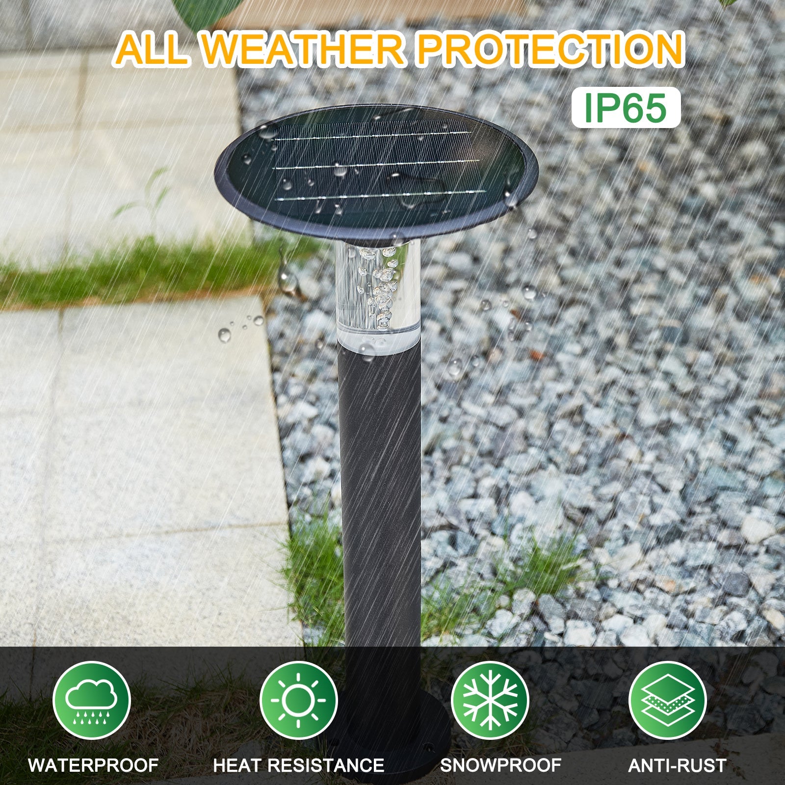 Solar Lawn Light With Dimmable LED - Korvel