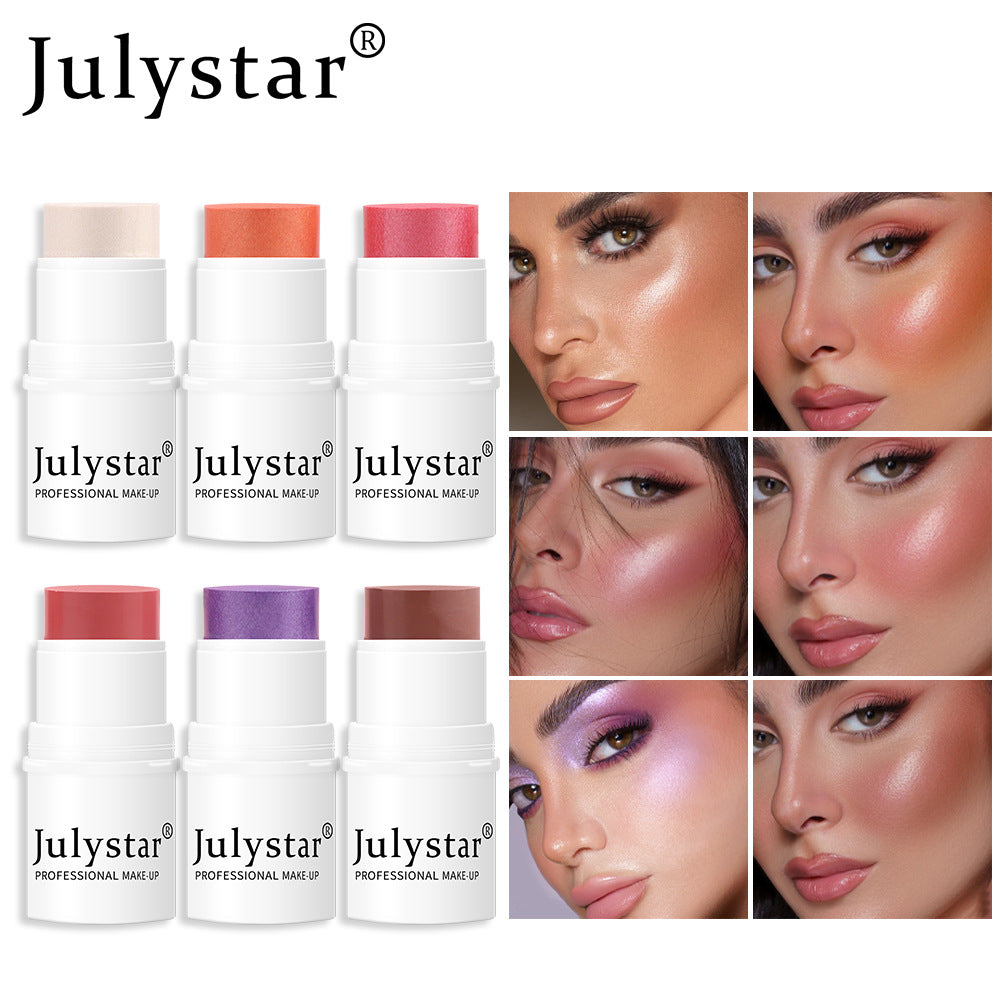 Highlighting Blusher Blush Powder Blusher Matte Blush Stick Single Color Blush - Korvel