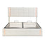 Queen Size Upholstered Bed with LED Lights and Storage