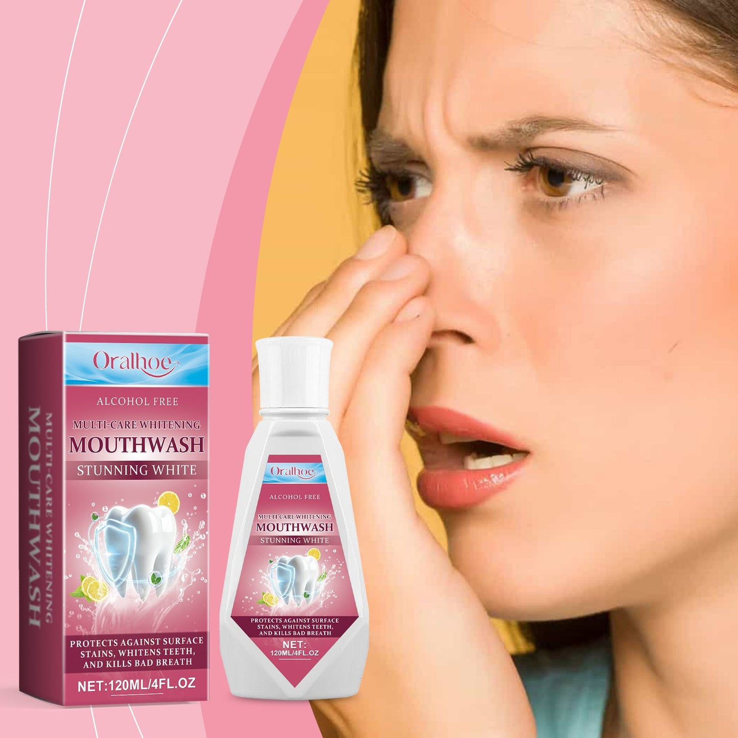 Mouth Care Beauty Mouthwash, Mint Fresh Breath, Gentle And Non-Irritating Gum Care - Korvel