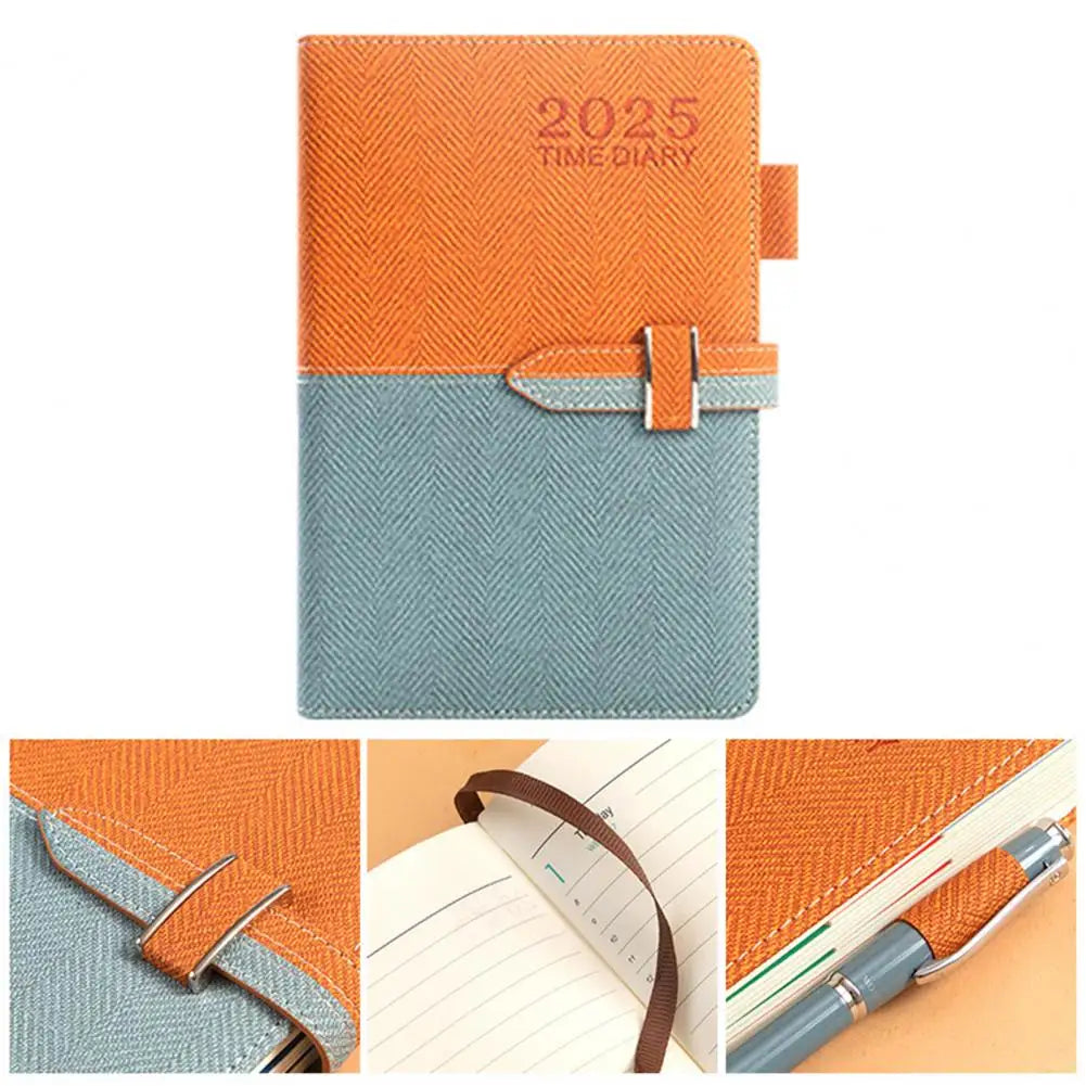 Schedule English Plan Office Efficiency Manual Calendar Notebook - Korvel