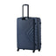 3 Piece Luggage Sets ABS Lightweight Suitcase with Two Hooks, Spinner Wheels, TSA Lock, (20/24/28) Navy - Korvel