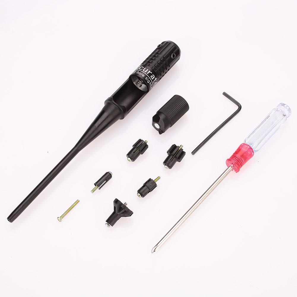 Red Dot Laser Boresighter Bore Sighter Kit for Hunting .22 to .50 Caliber Rifles - Korvel
