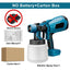 1000ML Electric Spray Gun High Power Cordless Paint Sprayer HVLP Auto Furniture Steel Coating Airbrush For Makita 21V Battery - Korvel