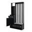 39.3'W70.8'H multifunctional corridor shoe cabinet with soft padded nail board and black hanger with entrance hook - Korvel
