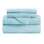 Superior Flannel Cotton Bed Sheet Set - California King, Light Blue