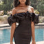 ZL1922 Women's Bubble Collar Dress