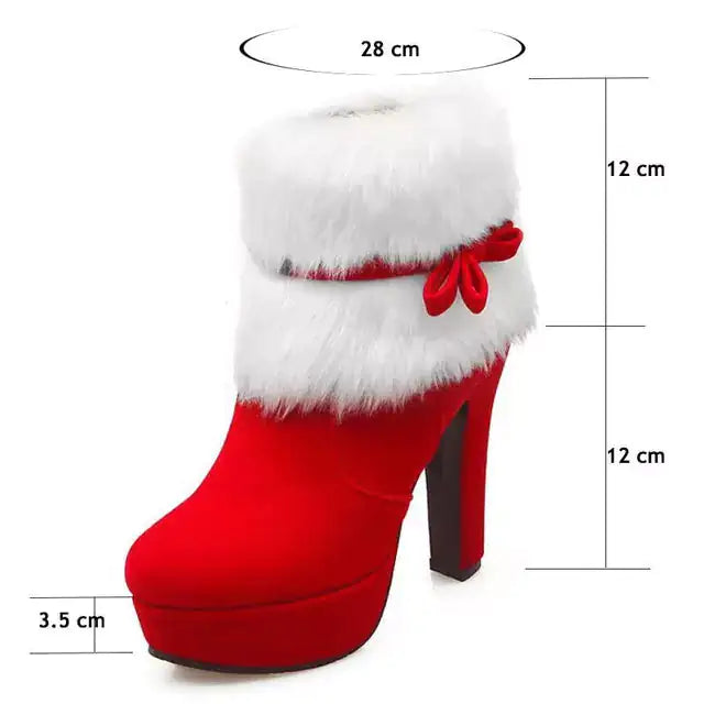 Elegant Holiday High Heel Boots