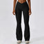 Pantalons de sport évasés pour femmes pour la gym et le yoga