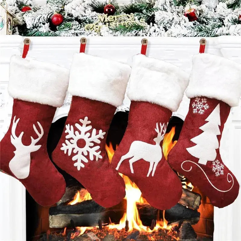 Calcetines Navideños Festivos para Alegría en las Fiestas