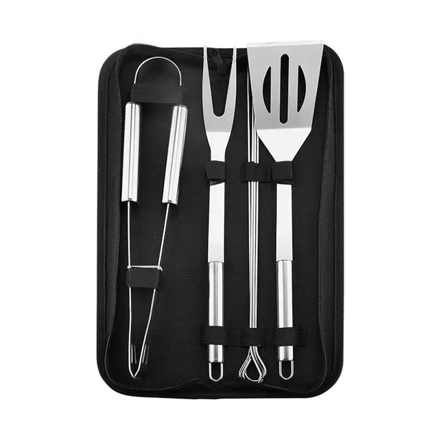 Ensemble d'outils de barbecue en acier inoxydable premium