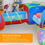 Ensemble de Tente de Balles pour Enfants de 5 Pièces avec Tunnels de Rampement