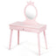 Gbruno Kids Vanity Makeup Table and Chair Set