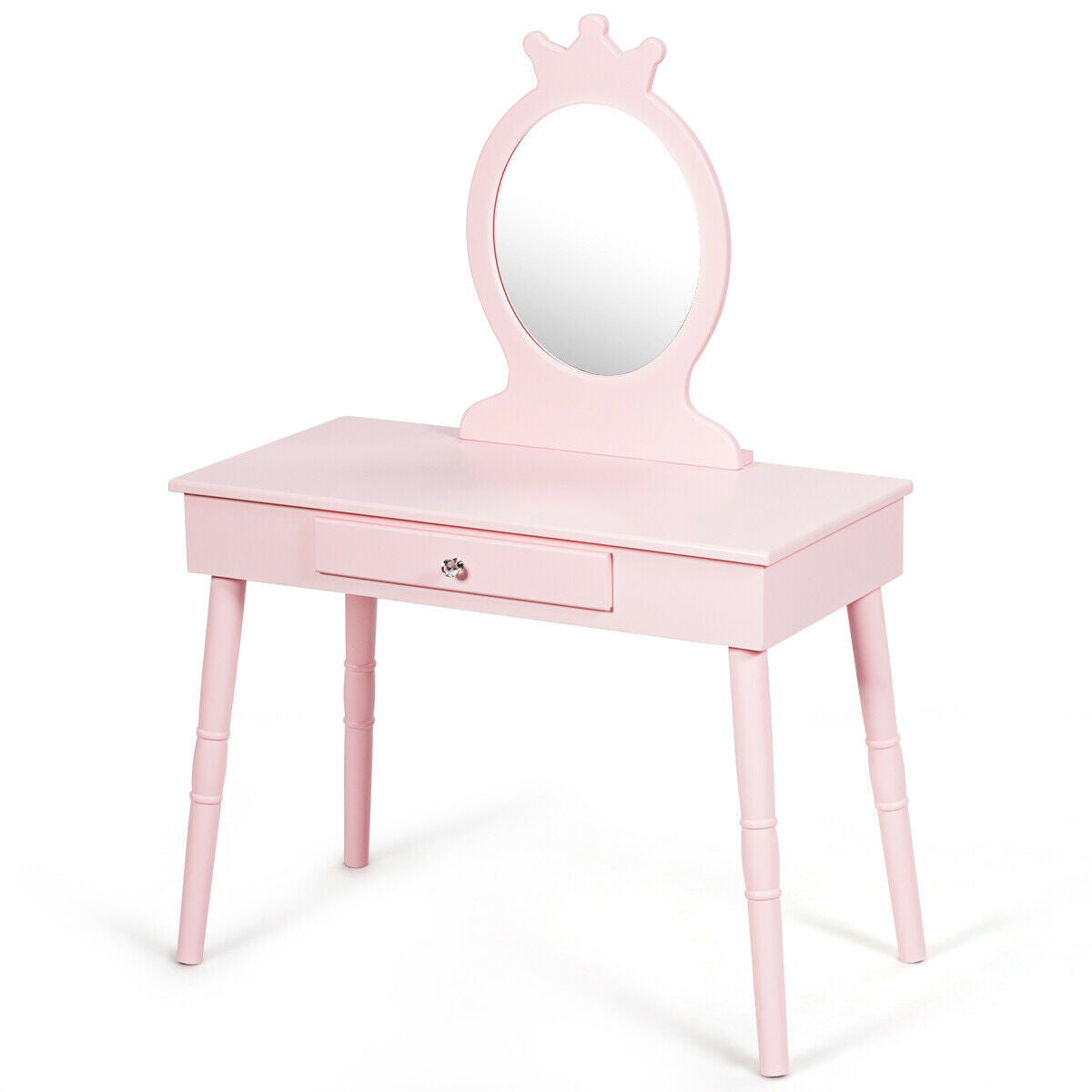Gbruno Kids Vanity Makeup Table and Chair Set
