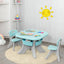 Gbruno Kids Activity Table & Chair Set with Storage - Blue