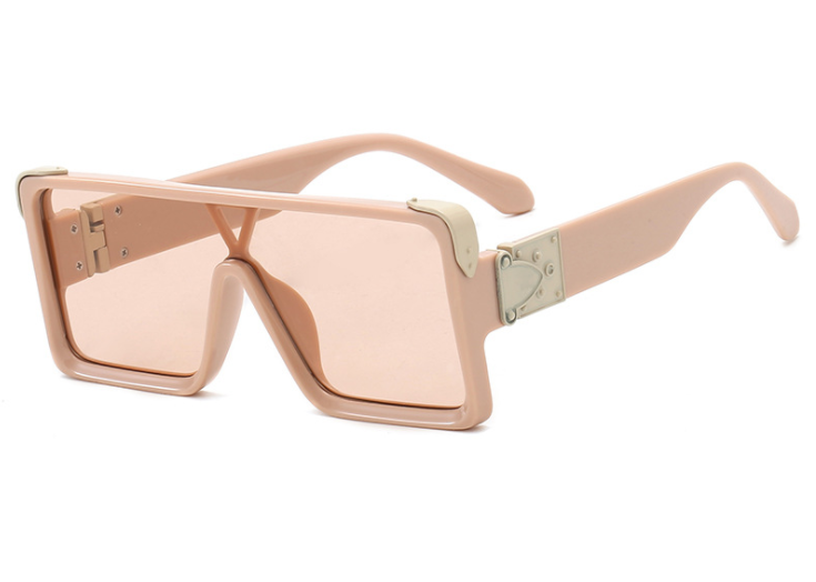 Stylish Black & White Square Sunglasses for Men & Women