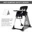 Silla Alta Plegable con Respaldo Ajustable - Negro