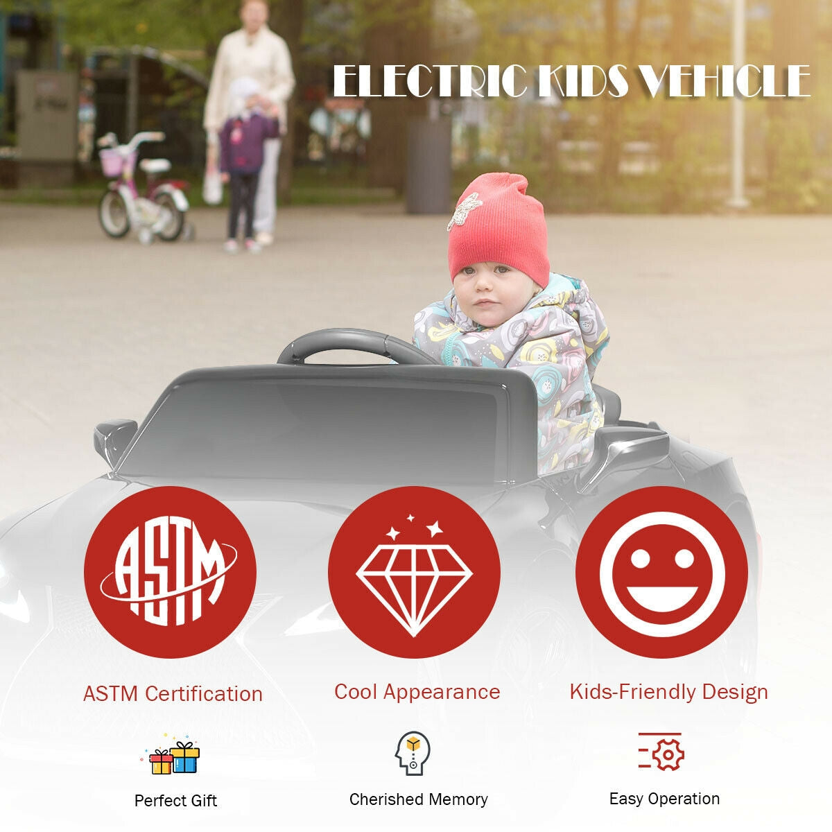 Licensed Lexus LC500 Kids Remote Control Electric Vehicle - Black