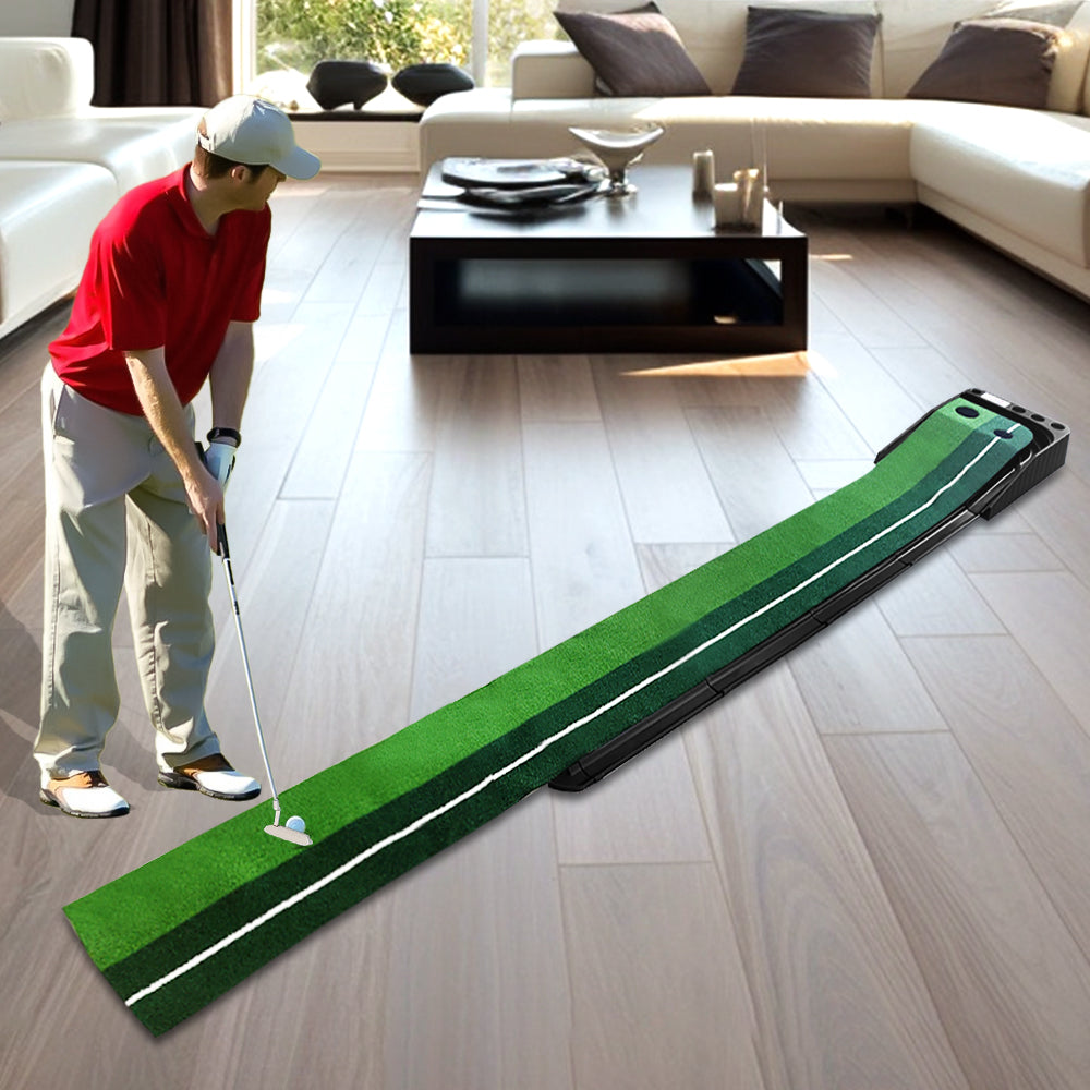Portable Golf Putting Mat (8FT/10FT) - Perfect for Home Practice - Korvel