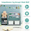 Kids Toy Storage Organizer with 2-Tier Bookshelf and Bins