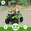 6V Kids ATV Quad Electric Ride On Car with LED Light - Green