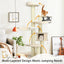 77.5-Inch Multi-Level Cat Tree Condo - Cream White