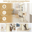 4-Layer 68.5-Inch Wooden Cat Tree Condo with Sisal Posts