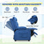 Sillón Reclinable para Niños con Portavasos y Reposapiés - Azul Claro