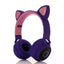 Stevvex Kids' Wireless Bluetooth Cat Ear Headphones - Pink