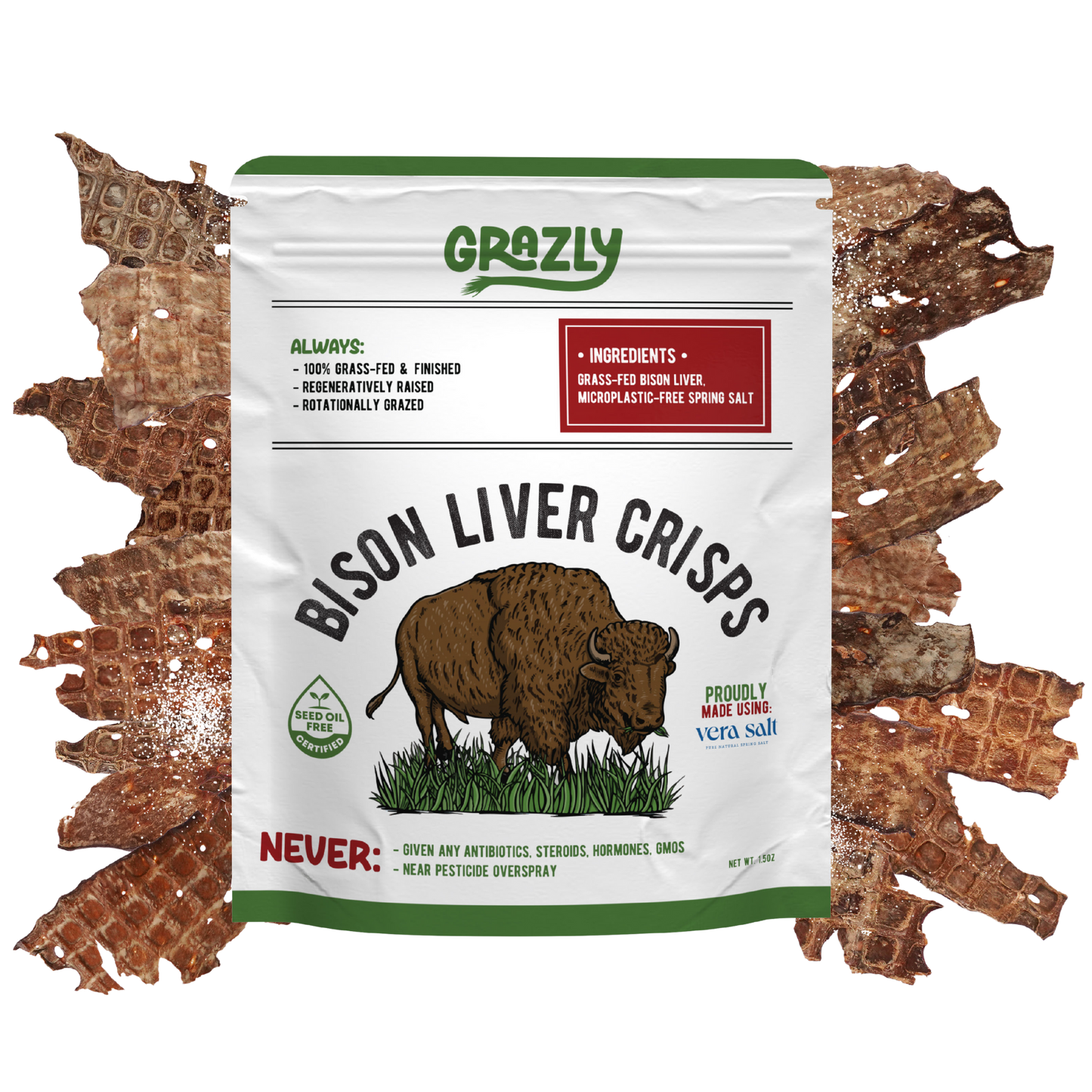 Bison Liver Crisps - 100% Grass-Fed & Finished