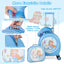 Ensemble de bagages Gbruno pour enfants - Valise cabine de 14" et sac à dos de 10" - Bleu