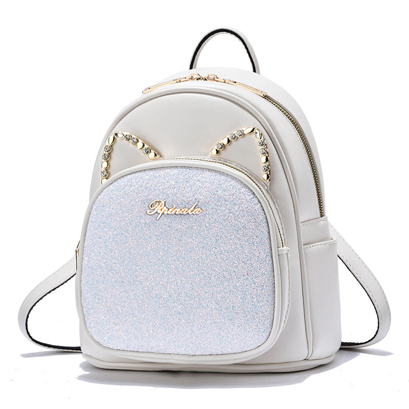 Mochila de PU de gran capacidad y estilo para mujeres y niñas