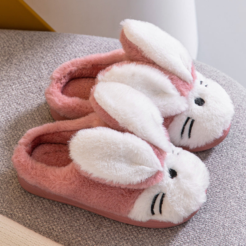Zapatillas de Conejo de Dibujos Animados Acogedoras para Niños y Adultos