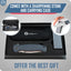 Premium Wrangler Folding Pocket Knife Gift Set for Adventurers (Silver & Red) - Korvel