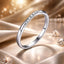 Anillo de CZ con Pavé de Plata Esterlina 925 Elegante para Mujeres - Talla 6
