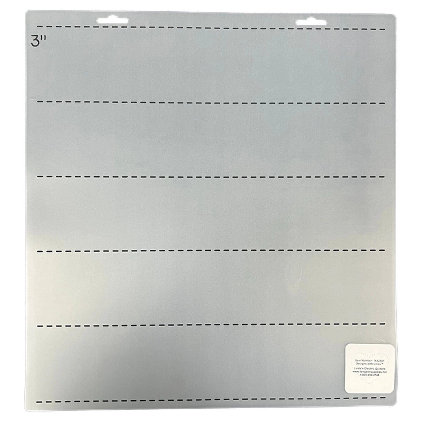2191 3" Straight Lines 14" Stencil for Crafting
