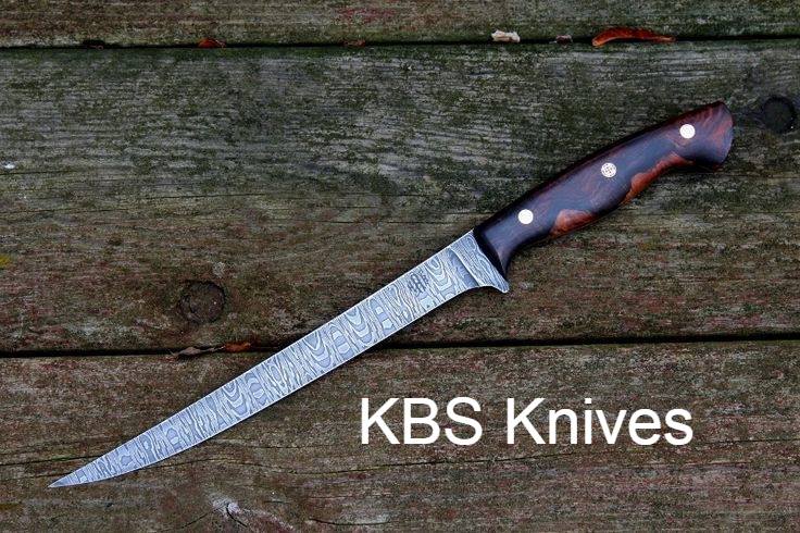 Premium 7" Damascus Steel Fillet Knife with Leather Sheath - Korvel
