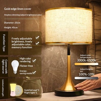 Modern Touch Sensor Dimming LED Table Lamp - Nordic Design