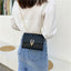 Bolso cruzado negro de lujo para mujeres - Bolso de diseñador versátil