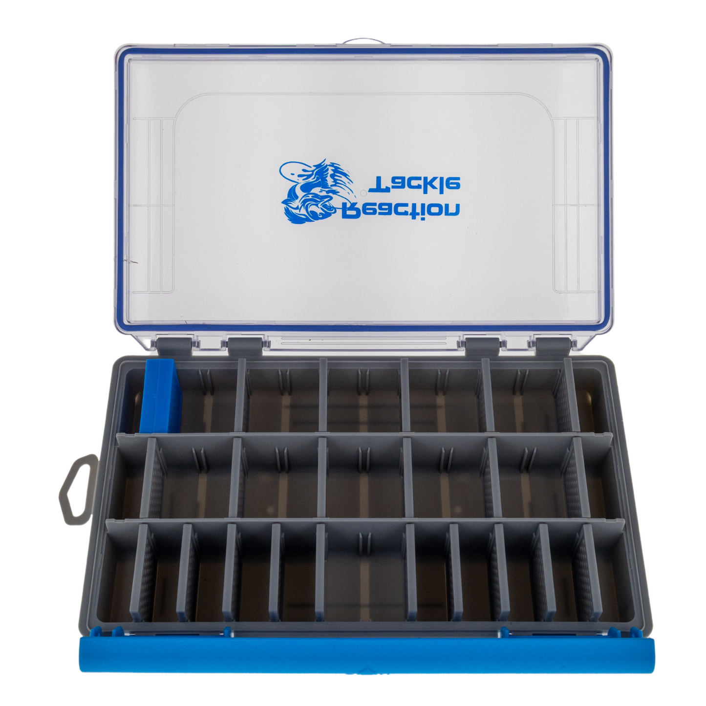 Bandeja para aparejos Reaction Tackle Ultra Elite: resistente al agua y con un solo clip. Nueva.