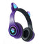 Wireless Bluetooth Cat Ears Headphones with LED Lights