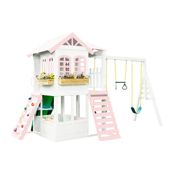 2MamaBees Reign Two Story Swing Set - Korvel