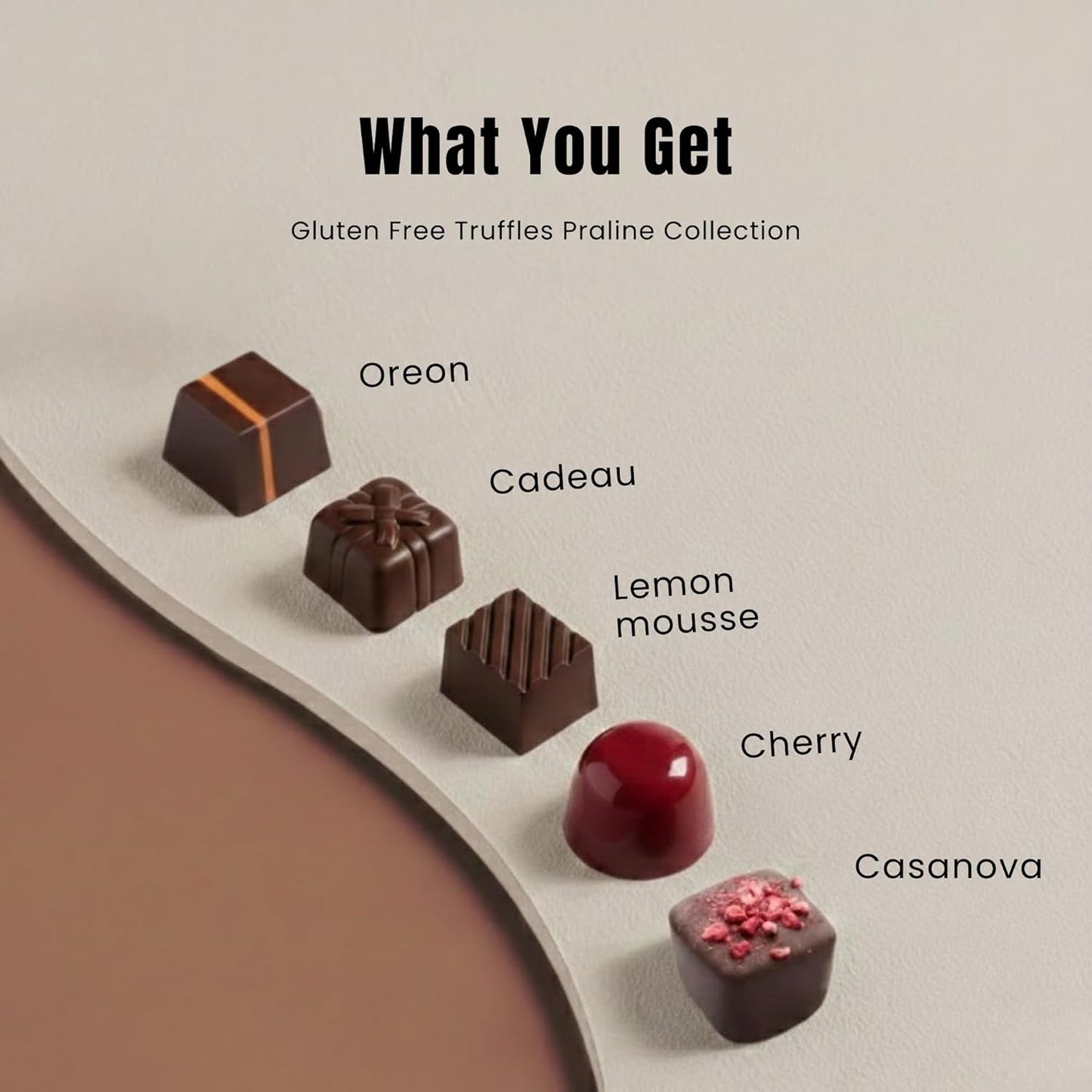 Trufas de Chocolate Oscuro Veganas de Lujo Andy Anand - Caja de Regalo de 25 Piezas