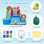 Casa Inflable Exterior 7 en 1 con Toboganes de Agua