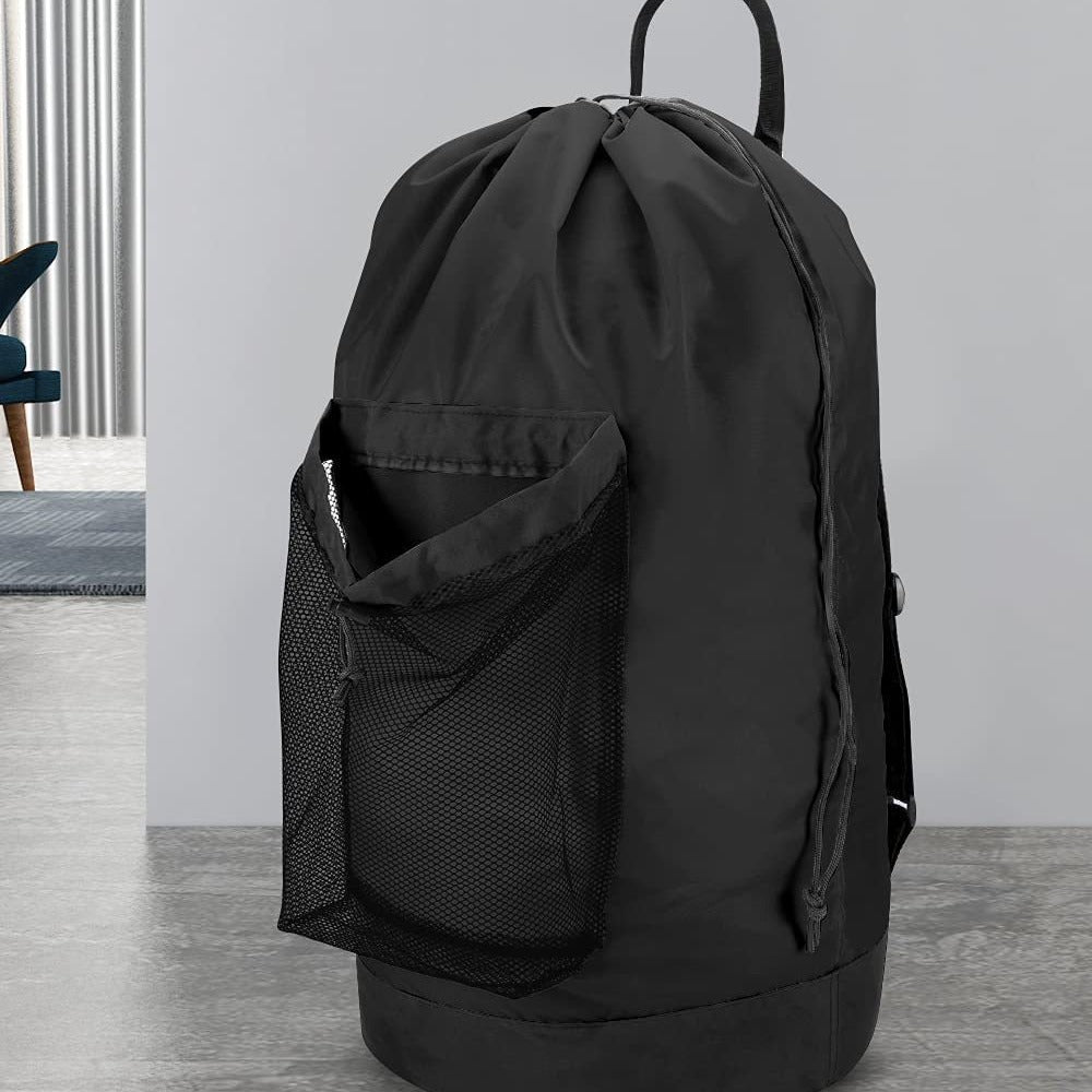 Sand-free Waterproof Oxford Cloth Drawstring Travel Laundry Carrier